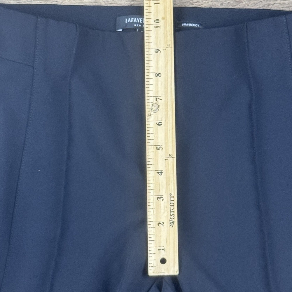 Lafayette 148 Acclaimed Stretch Gramercy Pant in Black size 6 - Picture 8 of 10